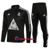 Real Madrid Training Huppari Suits 2022-23 Neljännes Zip Musta - Lasten